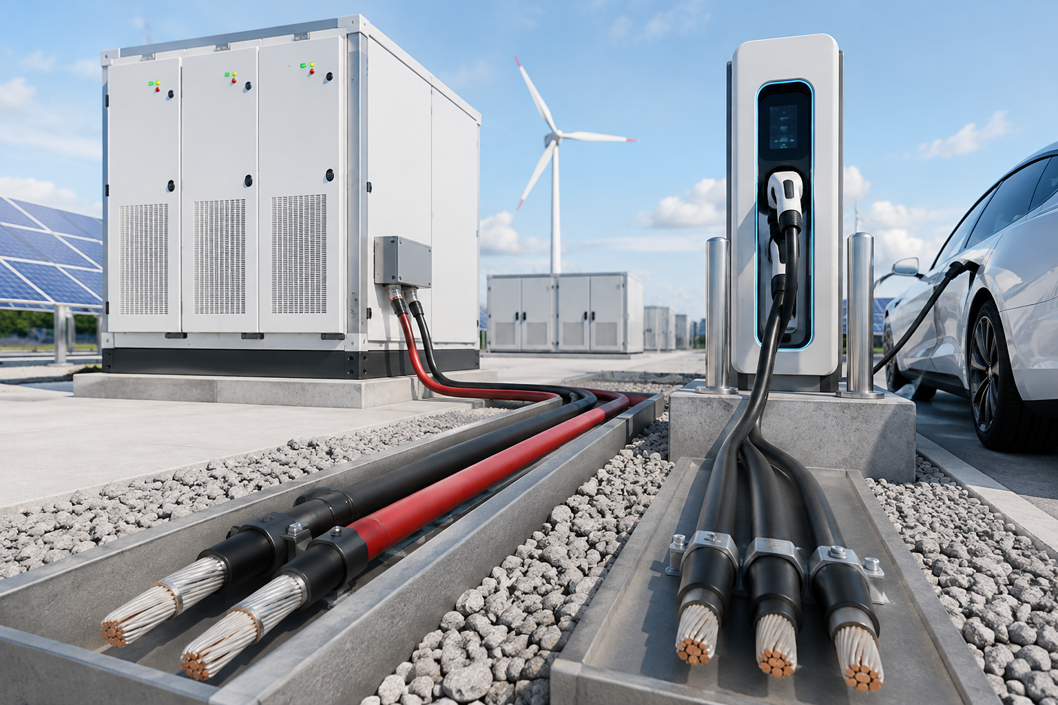 Energy-storage and EV cable systems