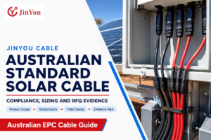 Australian Standard Solar Cable guide separates product evidence, sizing inputs, field checks and RFQ release
