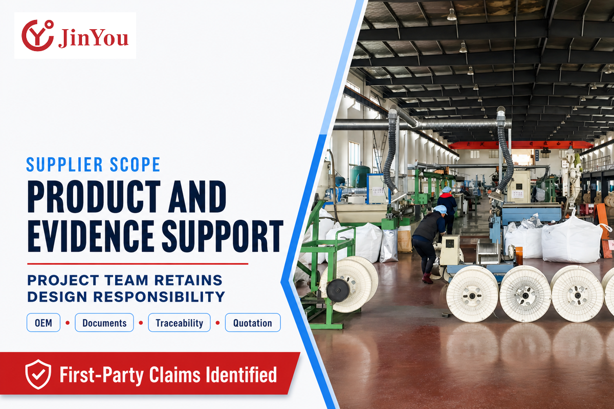 JINYOU Cable supports product and evidence sourcing while licensed project teams retain design and installation responsibility