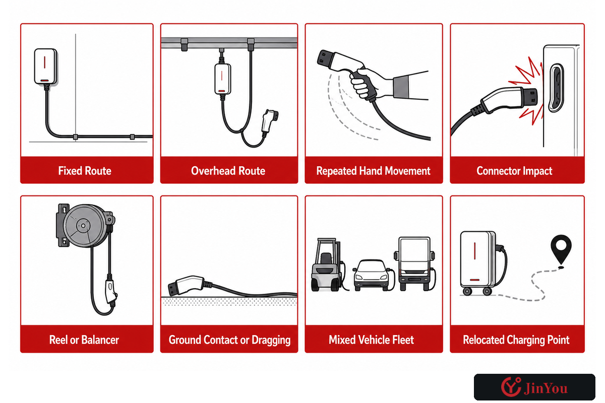 5. How Do Bending, Torsion, Dragging, and Vehicle Reach Change the Design? — Jinyou Cable
