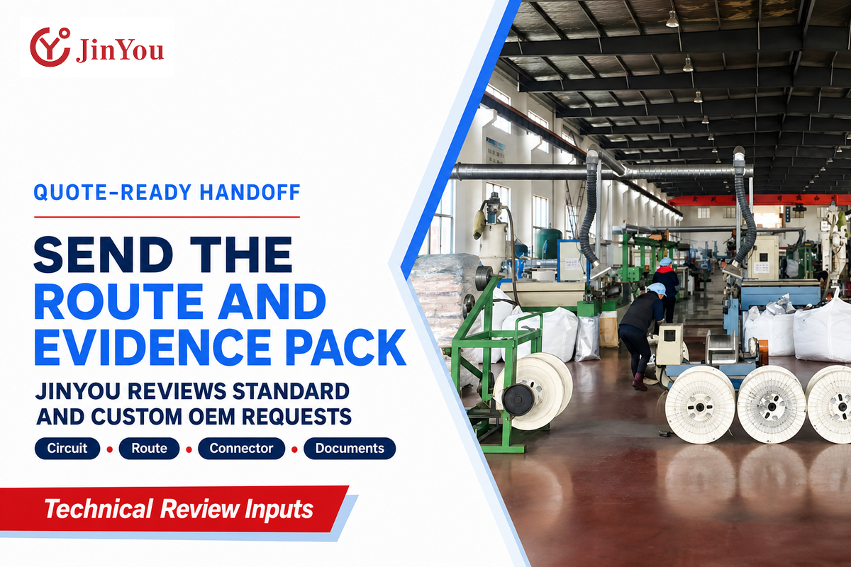 Turn your route and evidence pack into a quote-ready cable request — JINYOU Cable