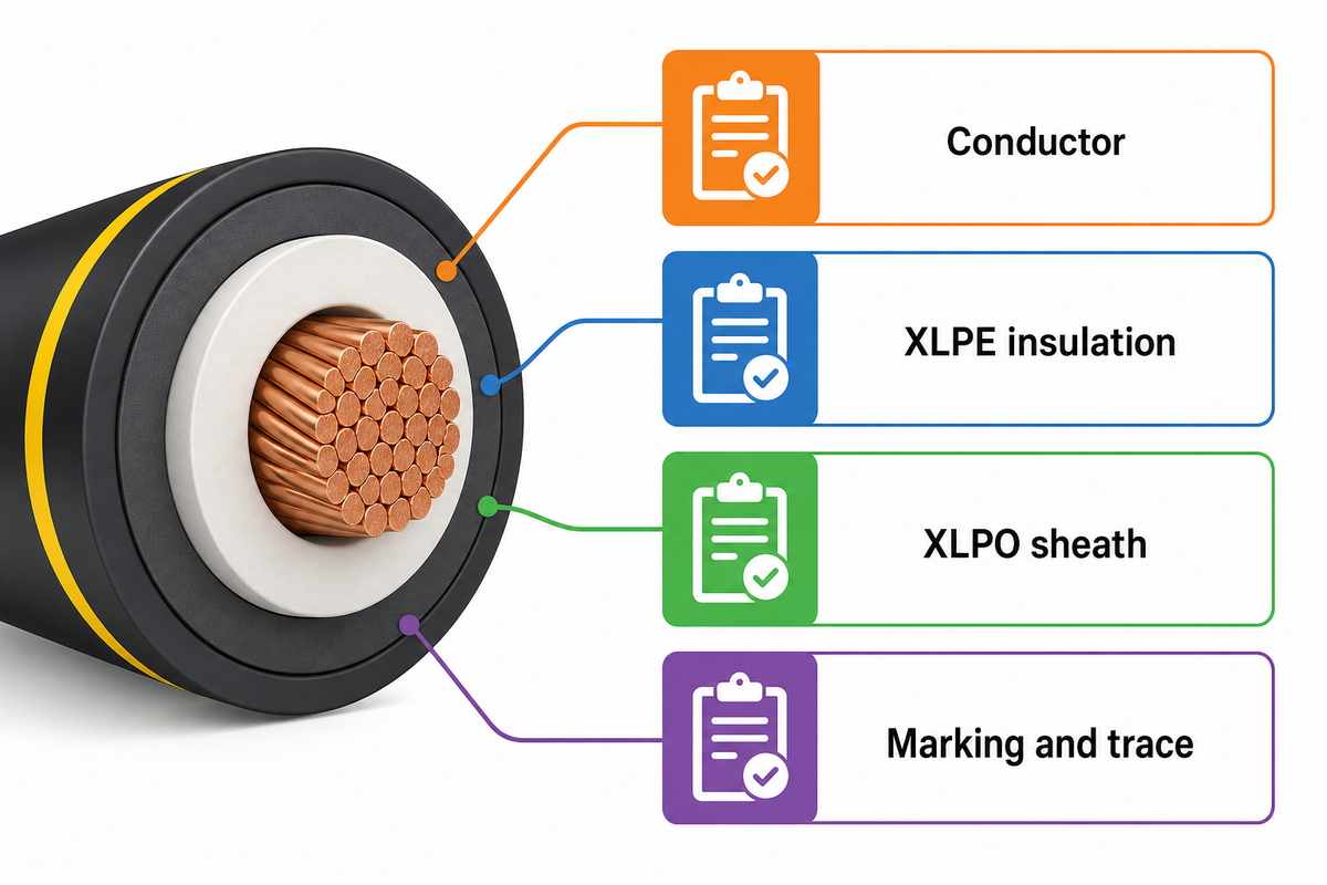 Construction and Route Evidence for XLPE and XLPO Cable — JINYOU Cable
