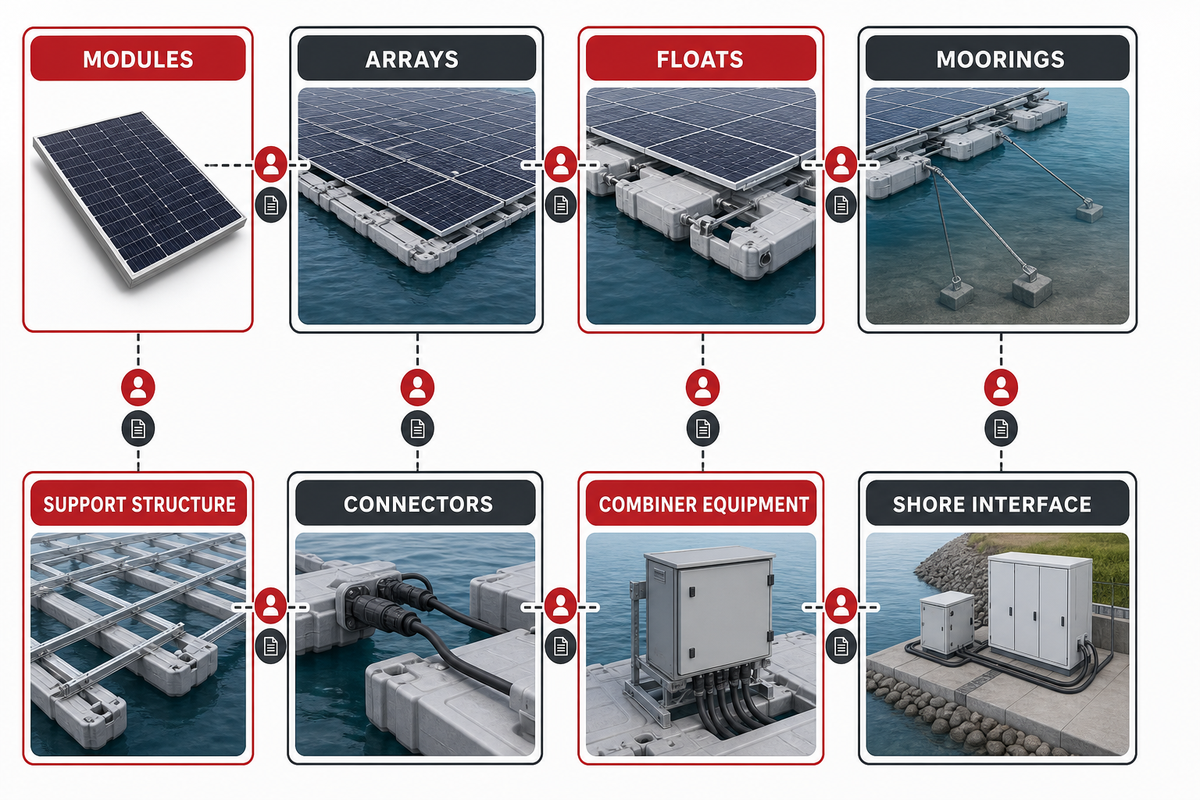 Map Cable Decisions Across the Floating-PV Architecture — Jinyou Cable