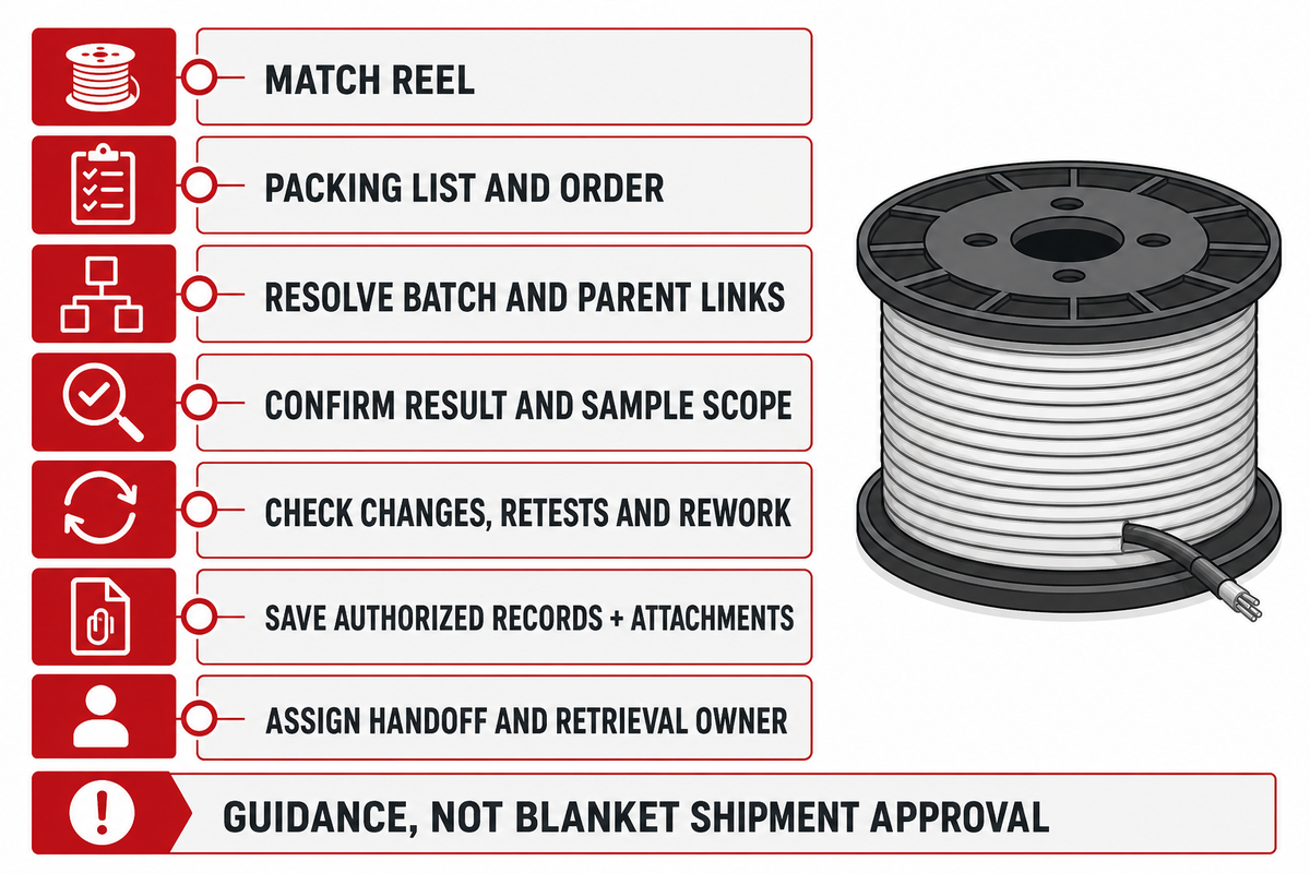 A Receiving Checklist for Quality Records — JINYOU Cable