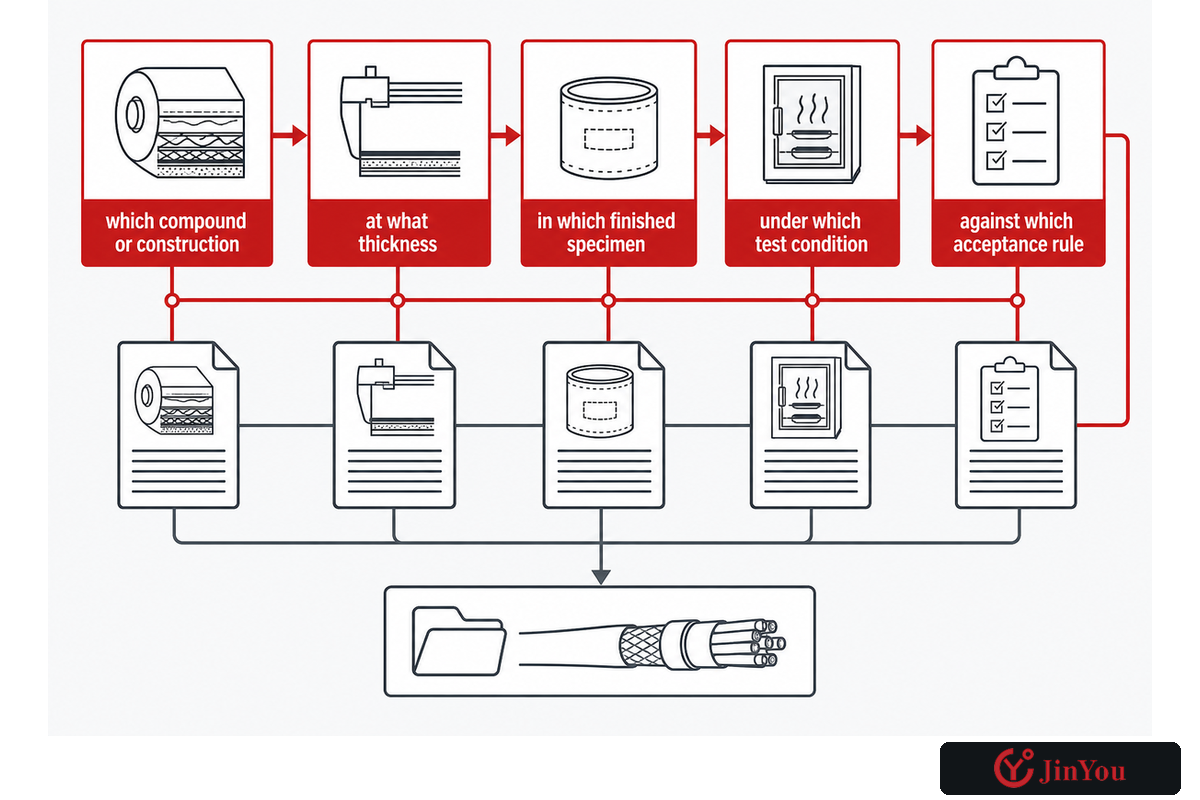 Five construction-evidence questions link material claims to tested production revision