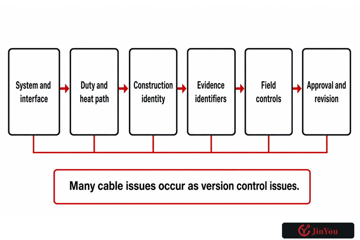 Lifecycle handoff record links system duty, construction, evidence, field controls and revision